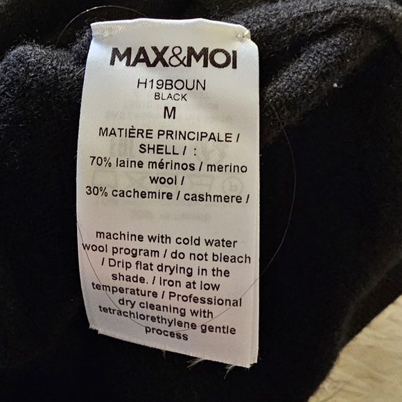 Max & Moi Shiny Studded Wool/Cashmere Sweater Sz Med NWT Retail $352 - Picture 8 of 8